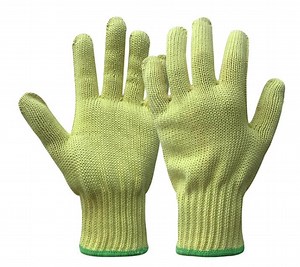 Fire-Resistant Core-Spun Yarn Glove High-Temperature Resistant Aramid Fiberglass Core-Spun Yarn, Flame-Retardant and Cut-Resistant Protective Gloves Customized