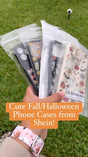 We love cute SHEIN phone cases😍 #explore #fyp #trending #viral #reels #video #phone #phoneaccessories #phonecases #shein #sheinfinds #fall #halloween #cute #reelsfypシ | Makeup by Jess