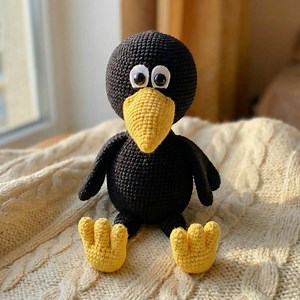 Crochet Crow Pattern, Amigurumi Raven PDF, Cute Bird Toy Pattern, Beginner Friendly - Etsy