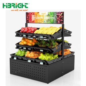 [Hot Item] Customized Size Spermarket Promotion Display Stand Rack for Vegetable Fruit