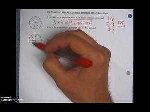 Probability of Compound Events Spinner Questions