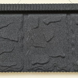 [Hot Item] Black Gray Slate Type Stone Coated Metal Roof Tile From Skw