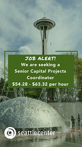 Seattle Center is hiring! Seattle Center is the region's premier...