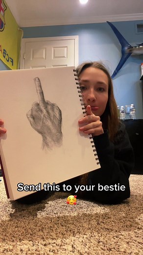 Funny Middle Finger Drawing Video to Send to Your Bestie