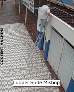 Ladder Slide Mishap | Content Machine