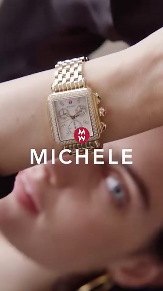 34 reactions | A golden icon: Deco shines in 18K gold plating, 120 brilliant diamonds and classic subeyes. | MICHELE | Facebook