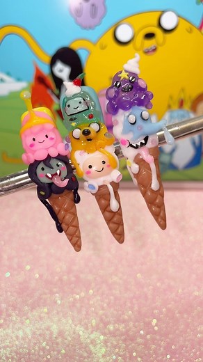And Claws - Nail Artist 💅🏼 - Press On Nails on Instagram: "3D Adventure Time Ice-cream NAILS use c0de ANDCLAWS to save!! www.andclaws.com Products Used: @cris3dshop @crisanianeri c0de ANDCLAWS 🍦Brown 🍦Pink Nude 🍦White 🍦Light Pink 🍦Red 🍦Sky Blue 🍦Dark Purple 🍦Lavender Jelly 🍦Tropical Sea Jelly 🍦Flamingo Jelly 🍦Sculpting Tools 🍦Yellow 🍦Black @ballpit_shop c0de ANDCLAWS 🍦Angel White Liner Gel 🍦Emo Black Liner Gel 🍦Santa Suit 🍦Sunbeam 🍦Goosebumps 🍦Twice As Nice Liner Brush Pay w