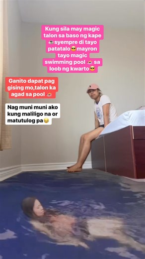 Solusyon sa init ng panahon😎☀️🌞magic swimming pool sa loob ng kwarto😎 #magictricks #tipsandtricks #easyway #BackToNature #SwimmingPoolChallenge #swimmingpool #fypシ゚viralシ #highlightseveryone #chelsstorytv | CHELS STORY TV