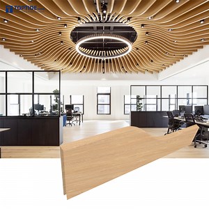 [Hot Item] Interior Ceiling Decoration 3D Wavy Metal Aluminum Baffle Ceiling Fireproof Acoustic Ceiling Tile