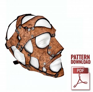 Wrestling Style Strap Mask Printable Pattern With Instructional Guide - Etsy Canada