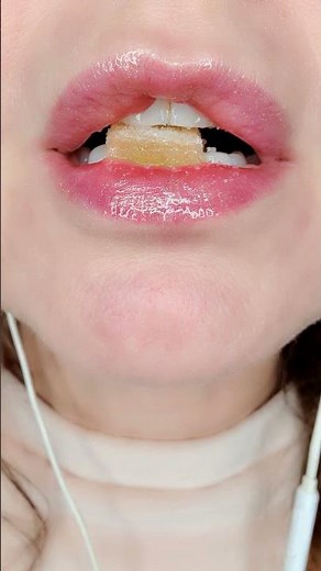 ASMR Satisfying Sugared Ginger Eating Sounds #shorts