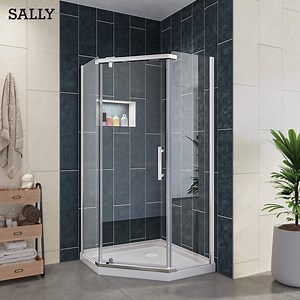 [Hot Item] Neo Angle Bathroom 38X38inch Corner Entry Hinge Shower Cabinet Shower Enclosure