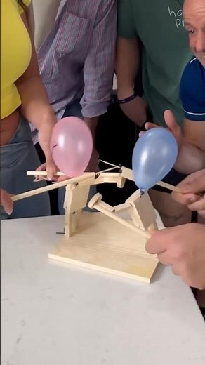 Handmade Wooden Fencing Puppets 😂