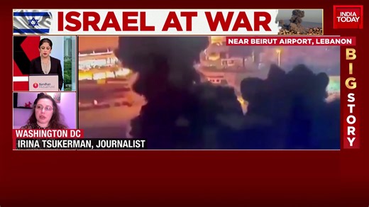 3.8K views · 39 reactions | A large explosion was seen at Beirut Airport last night. Journalist Irina Tsukerman shares details about the ongoing conflict #ITVideo #Beirut #Lebanon #Iran #Israel #Gaza | India Today | Facebook