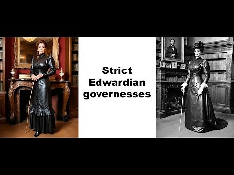 The Strict Edwardian Governess in Leather – A Timeless Icon #edwardian #leather #governess