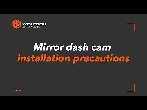 WOLFBOX Universal Mirror Dash Cam Stream Media Rearview Mirror Installation