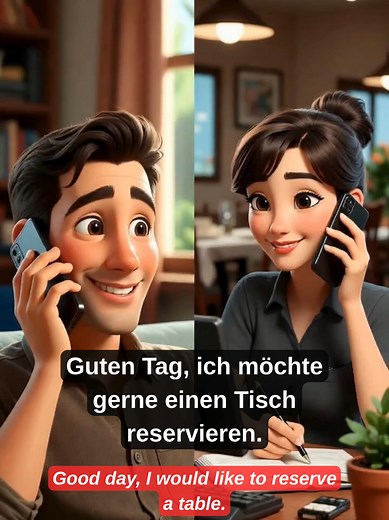 Im Restaurant einen Tisch reservieren – Dialog auf Deutsch (B2)