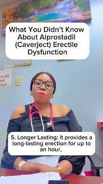 What You Didn’t Know About Alprostadil (Caverject) for Erectile Dysfunction. ED, men’s health