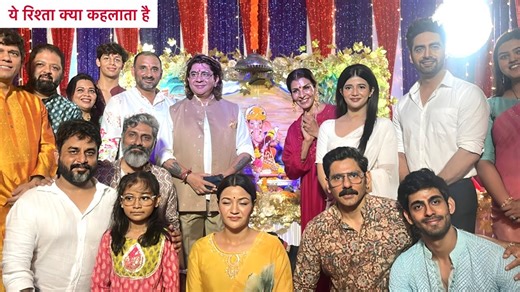 Yeh Rishta Kya Kehlata Hai Ganesh Utsav: Cast Get Emotional As They Did Ganesh Puja While Shooting Star Plus Yeh Rishta Kya Kehlata Hai Ganesh Utsav 27th August 2025: Cast Get Emotional As They Did Ganesh Puja While Shooting | #YehRishtaKyaKehlataHai #YRKKH #SamridhiShukla #RohitPurohit #GaneshUtsav2025 | Telly Reporter
