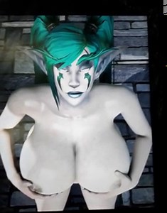 10 spurts of cum for Waveya (WoW Tribute)