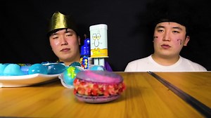 408K views · 5.4K reactions | ASMR MUKBANG | Homemade Galaxy Honey Jelly Blue Dessert Ice Cream Mukbang & Recipe | Huba후바 | Facebook