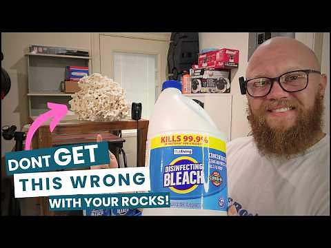 How to Bleach Cure rocks for your saltwater aquarium!