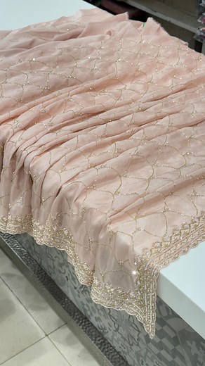 51K views · 11 reactions | Hand Embroidery on Tissue Crepe. We love...