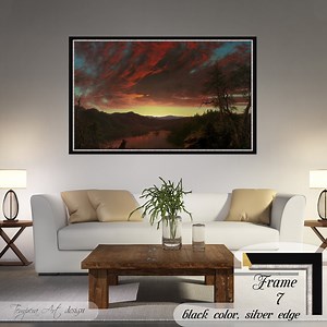 Frederic Church Twilight in the Wilderness Canvas Print: Framed or Unframed - Etsy UK