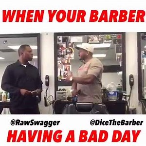 2.9K views · 61 reactions | Sometimes you have to pass on a haircut✂️. #barber #barbershop #barbergang #barberlife #angrybarber #madbarber #angry #mad #nevermind #awkward #cosmetology #hairsalon #hairstylist #nailsalon #beauty #beautysalon #MyMoneyMakers #thegarrickdixon #BarberAndComedy | Garrick Dixon | Facebook