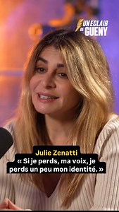 🎙️ Julie Zenatti : “Si je perds ma voix, je perds un peu de mon identité.” Dans le nouvel épisode du podcast Un Éclair de Guény, Julie se confie sans filtre sur ses débuts, ses doutes, ses succès… et ce lien viscéral qu’elle entretient avec la musique. Une rencontre forte, intime et lumineuse. ✨ 🎧 Disponible dès maintenant sur toutes les plateformes. #JulieZenatti #UnÉclairDeGuény #Podcast #Interview #LeChemin #Confidences #Voix #Musique #Émotions | Maxime Guény