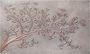 Metal Backsplash 18"x30" - Tree Branches (Gray&Copper)