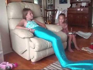 Me opening my mermaid tail