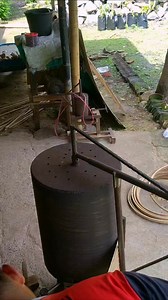 Bending bamboo for cage crafts #bamboocraft #fyp #fblifestyle #birdcage #bambooart | Bang Setiawan