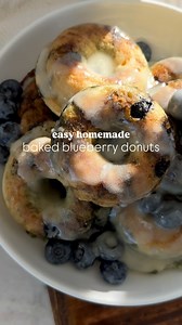 Homemade Blueberry Donuts 🫐✨ Just in time for Mother’s Day! Make these donuts at home with just a handful of ingredients you probably already absolutely 30 minutes of your time. With just one bowl, this recipe is an easy cleanup. They turn out DELICIOUS! Try them and let me know what you think! FOR THE #RECIPE COMMENT “blueberry donuts” and I’ll send you a dm with access to the recipe 🩷 Enjoy! #mothersday #blueberries #donut #baking #momlife | Peanut Butter and Jilly