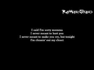 Eminem - Cleanin' Out My Closet | Lyrics on screen | Full HD