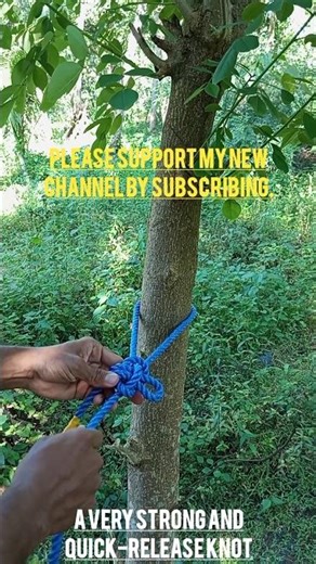 a very strong and quick - release knot
