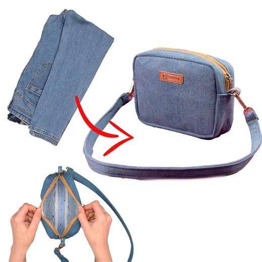 174K views · 1.9K reactions | How to sew a cute handmade shoulder bag simply! | Miarti - Wiederverwendung | Facebook