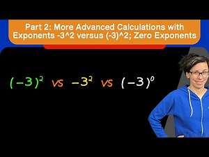 Lesson: Zero Exponents and Negative Numbers with Exponents
