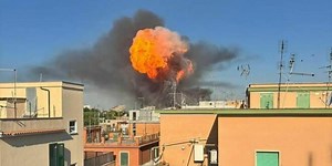 Rome fire: Blaze erupts after petrol station explosion that 'sounded like a bomb' leaving dozens injured