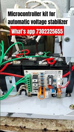 #Short|✅Microcontroller kit for automatic voltage stabilizer|05 steps voltage stabilizer pcb board