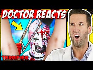 ER Doctor REACTS to CRAZIEST Terrifier Injuries