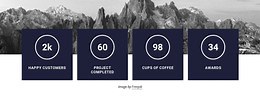 Counters with image background - Website Design by Nicepage