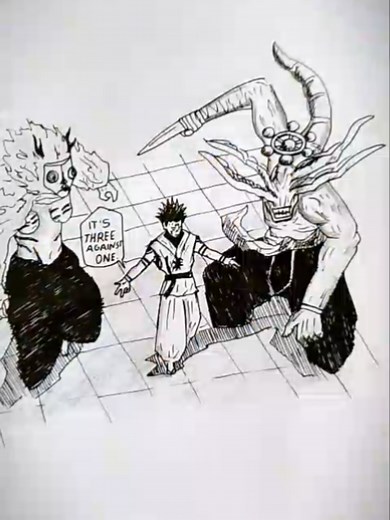 Sukuna and Mahoraga Speed Drawing Tutorial