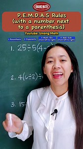 13K views · 427 reactions | PEMDAS Rule with a number next to a parenthesis #PEMDAS #mathskills #mathtutor #mathproblems #mathisfun #math #MathTutoring | Unang Math | Facebook