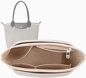Amazon.com: Lckaey organizer insert for longchamp-organizer insert for purse handbag tote bag Y012-beige-S : Clothing, Shoes & Jewelry