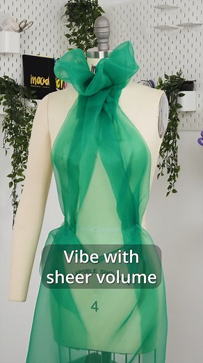 3.4K views · 14 reactions |  Vibe with sheer volume with the Luscinia Polyester Organza Collection. Add volume to dresses and skirts and create your next look for upcoming formal events, weddings, costume parties, and more!  Love the fabric!? Search: Luscinia Polyester Organza Collection | Mood Designer Fabrics | Facebook