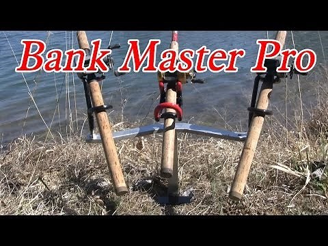 Bank fishing rod holder: "The Bank Master Pro"