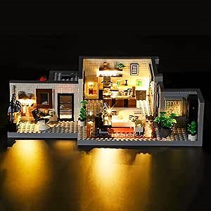 GEAMENT LED Light Kit Compatible with Lego Queer Eye-The Fab 5 Loft - Lighting Set for Creator 10291 Building Model (Model Set Not Included)