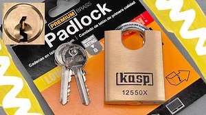 Experience unparalleled security with the Kasp 12550X - where even the toughest challenges are effortlessly overcome! 🔑🔒 #lockpick #lockpicking #picklock #locks #lockpicker #fyp #padlock | Picking Locks