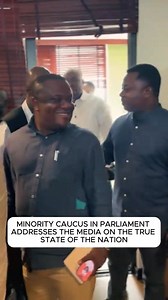 5.7K views · 125 reactions | BEHIND THE SCENES: MINORITY CAUCUS IN PARLIAMENT ADDRESSES THE MEDIA ON THE TRUE STATE OF THE NATION | NPP Projects Bureau | Facebook
